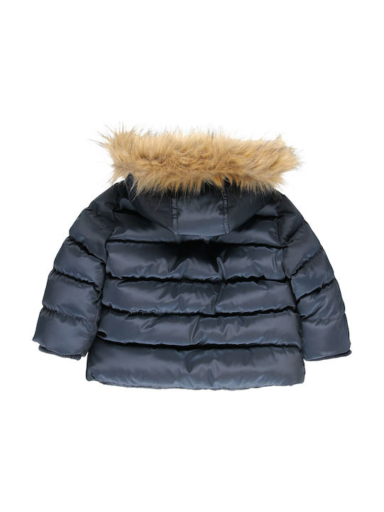 Boboli Kinderjacke Kurz mit Kapuze Marineblau