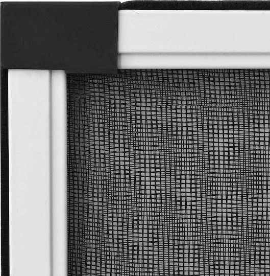 vidaXL Σίτα Παραθύρου Συρόμενη από Fiberglass Λευκή με Πλαίσιο 100x193cm