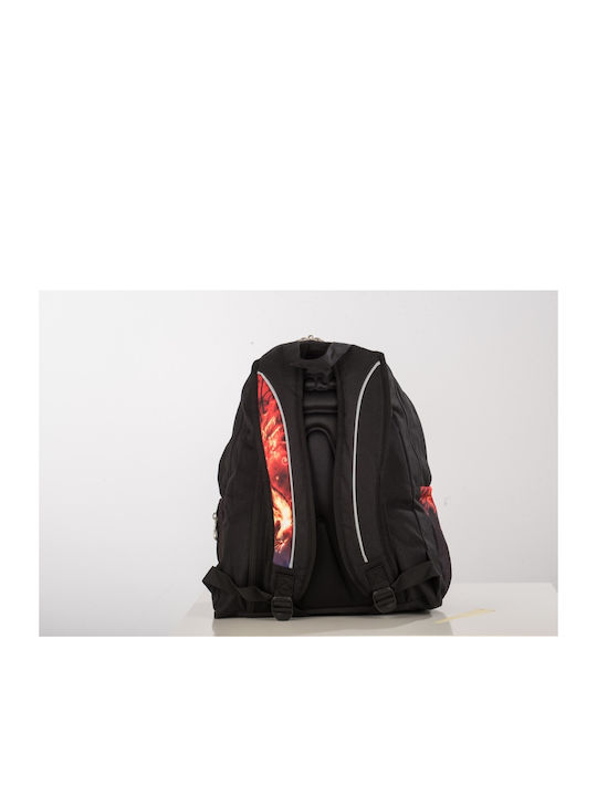 Polo Emotion Phoenix School Bag Backpack Junior High-High School in Black color 25lt