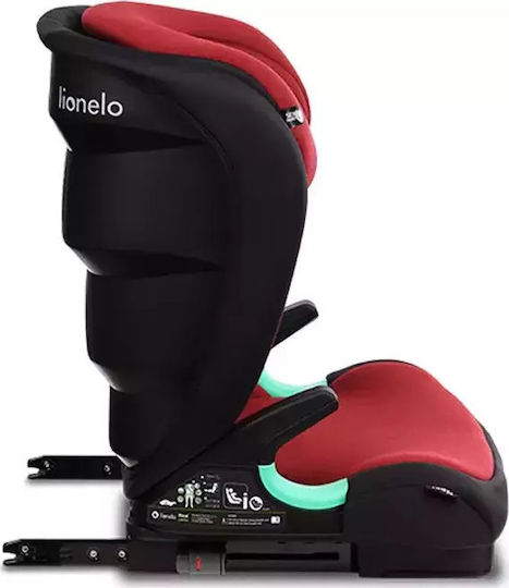 Lionelo Neal Scaun Auto pentru Copii i-Size cu Isofix Red Burgundy 15-36 kg