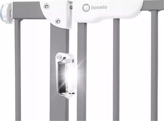 Lionelo Truus Slim Led Πτυσσόμενη Πόρτα Ασφαλείας από Μέταλλο σε Λευκό Χρώμα 105x77εκ.