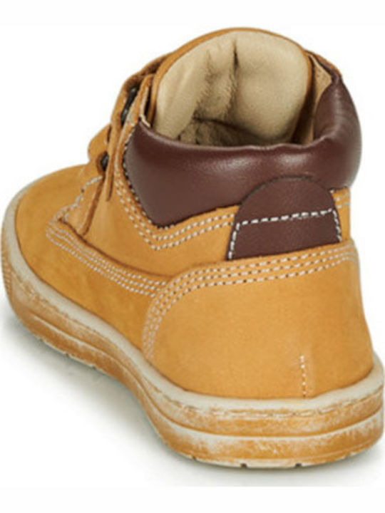 Clay Ghete Copii din Suede cu Velcro Maro