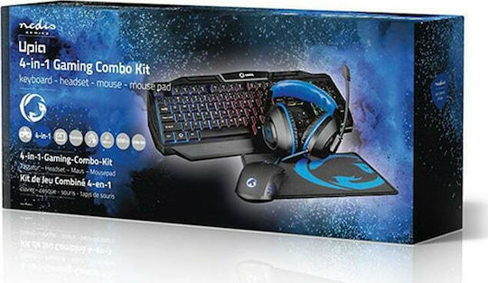 Nedis GCK41100BKUS Σετ Gaming Πληκτρολόγιο με RGB φωτισμό & Ποντίκι (Αγγλικό US)