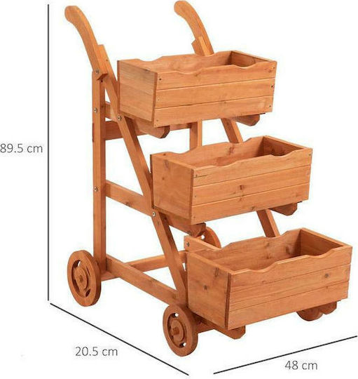 Outsunny Planter Box Lemn Maro Outsunny Planter Box Lemn Maro