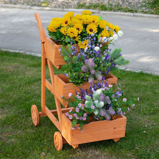 Outsunny Planter Box Lemn Maro 20.5x89.5cm.