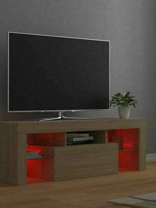 TV Stand with LED Lighting Sonoma M120xD35xH40cm