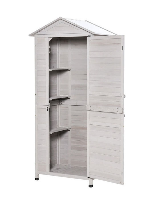 Wooden Garden Shed Grey M0.9xW0.63xH2m