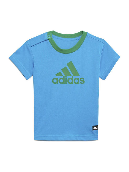 Adidas Kinder Set mit Shorts Sommer 2Stück Hellblau