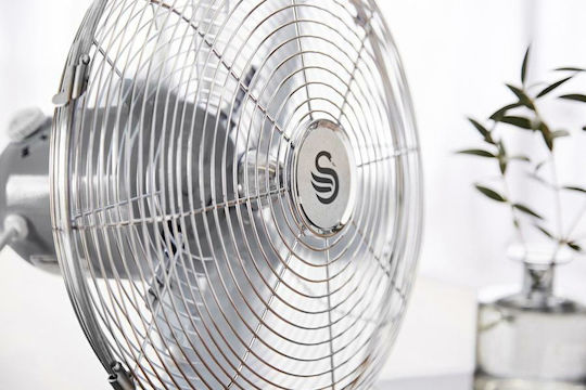 Swan SFA12620GRN Επιτραπέζιος Ανεμιστήρας 35W Διαμέτρου 30.48cm Γκρι