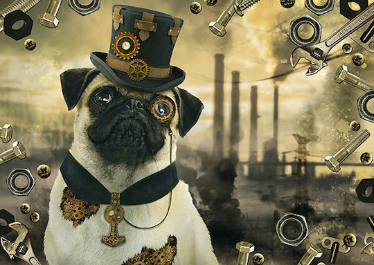 Steampunk Dog Puzzle 2D 1000pcs 59645