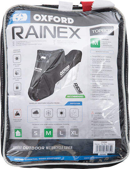Oxford Κουκούλα Μηχανής Rainex Topbox Small Μ203xΠ83xΥ119εκ.