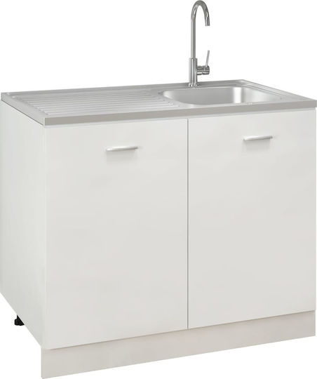 vidaXL 147237 Ένθετος Inox Μ100xΠ60cm Ασημί vidaXL 147237 Ένθετος Inox Μ100xΠ60cm Ασημί