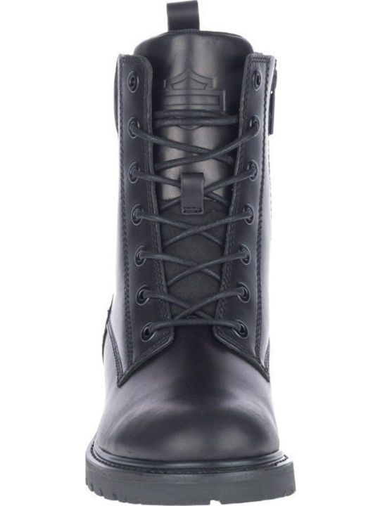 Leder Schwarz Stiefel