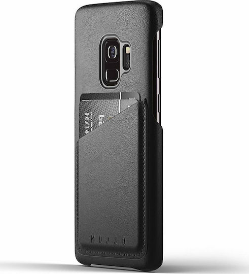 Mujjo Wallet Δερματίνης 1mm Μαύρο (Galaxy S9)