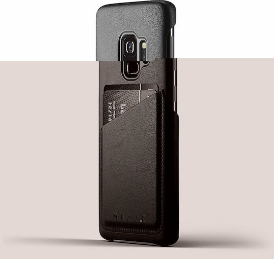 Mujjo Wallet Δερματίνης 1mm Μαύρο (Galaxy S9)