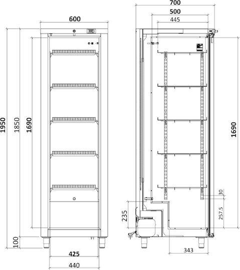 Olitrem Cameră Profesională de Congelare 406lt L60 x l70 x h195cm.