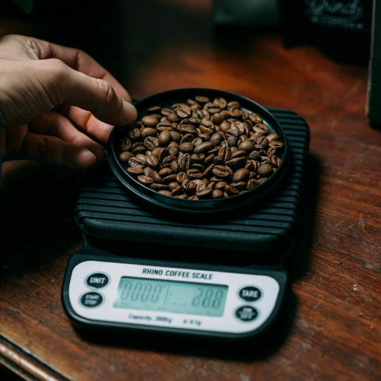 Rhino Coffee Gear Brew Ζυγαριά Barista με Μέγιστο Βάρος Ζύγισης 3kg και Ακρίβεια 0.1gr