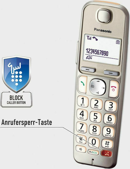 Panasonic KX-TGE262GN Schnurlostelefon Champagne