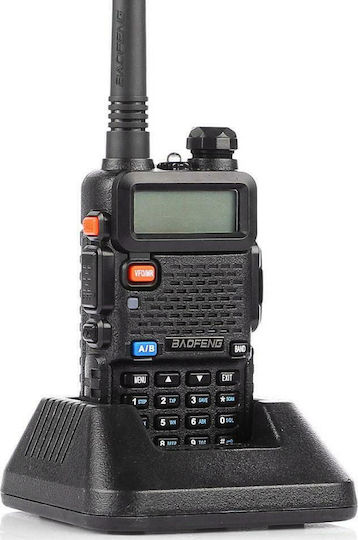 Baofeng UV-5R Plus Безжичен Трансивър UHF/VHF 5W В Черен Цвят