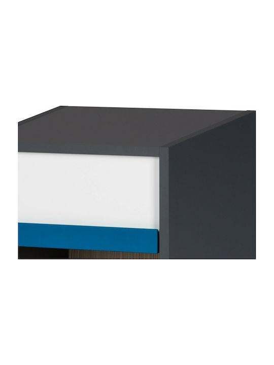 Wooden Kids Bedside Table Alex Gray 36x36x39cm