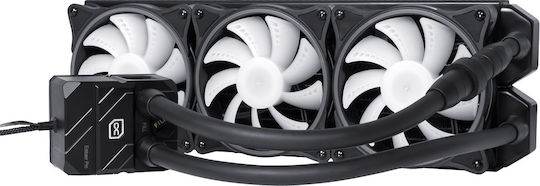 Alphacool Eisbaer Pro Aurora 360 CPU Water Cooling Triple Fan 120mm for Socket AM4/AM5 with RGB Lighting