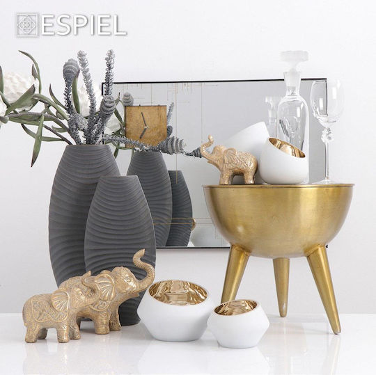 Espiel Wall Clock Mirror Silver 60x80cm