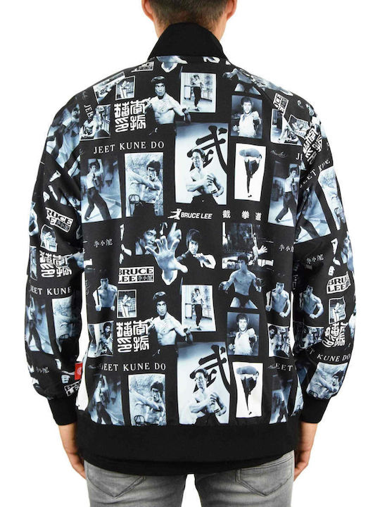 Sprayground Bruce Lee Polaroid Men's Bomber Jacket Black