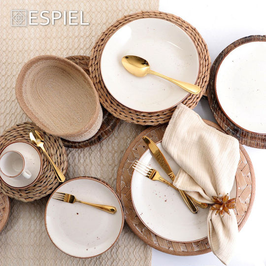 Espiel Terra Cream Πιάτο Βαθύ από Πορσελάνη με Διάμετρο 23.5cm Espiel Terra Cream Πιάτο Βαθύ από Πορσελάνη με Διάμετρο 23.5cm