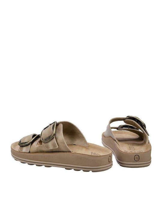 Despoina Leather Women's Anatomic Sandals Beige