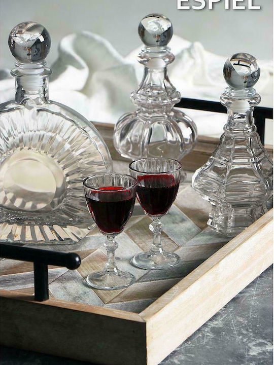 Espiel Sticlă Carafă de Servire Lichior 15.4buc cu Dop Transparentă 200ml 1buc