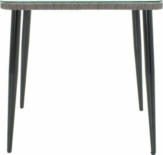 Table Naoki Free Standing 80x80x78cm Black - grey Table Naoki Free Standing 80x80x78cm Black - grey
