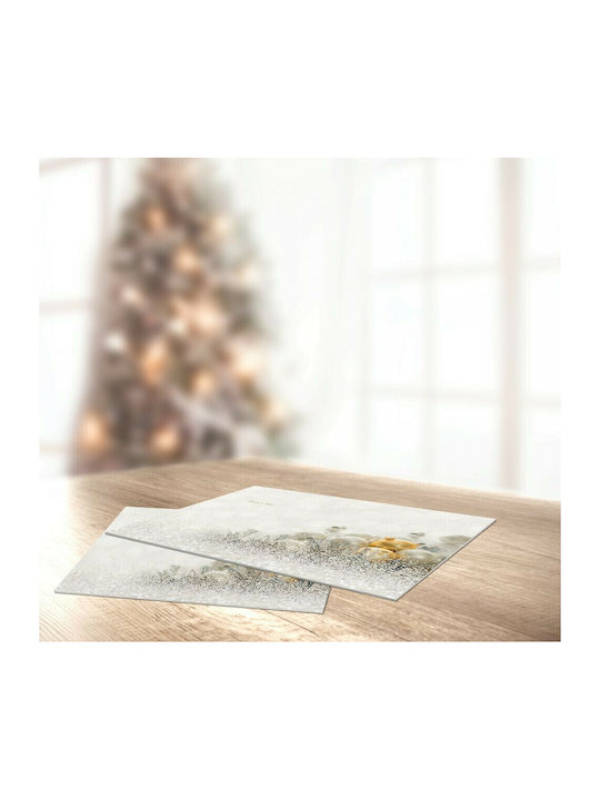 Saint Clair Christmas Placemats Plastic Gray L45xW33cm 1pcs