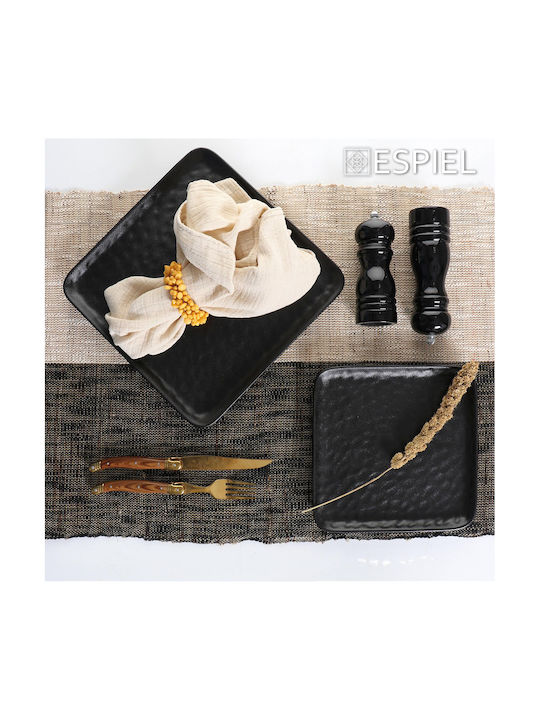 Espiel Manual Wooden Spice Mill Set 26cm Black 2pcs