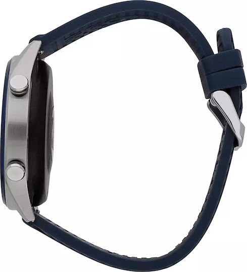 Sector S-02 46mm Smartwatch με Παλμογράφο (Blue Silicone Strap)