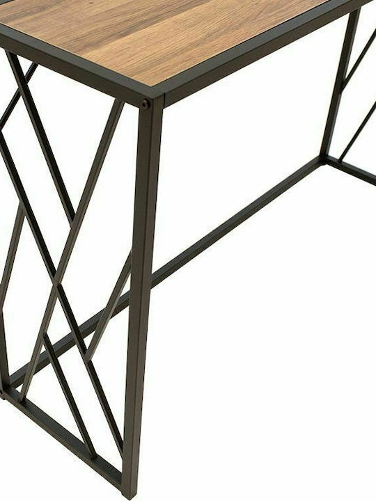 Ivy Wooden Console Walnut / Black L120xW35xH75cm
