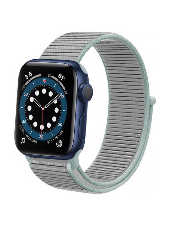 Crong Nylon Λουράκι Υφασμάτινο Pastel Green (Apple Watch 38/40/41mm)