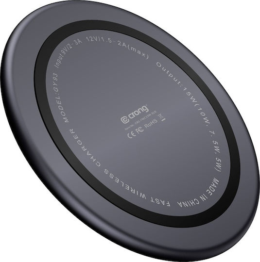 Crong Wireless Charger (Qi Pad) 15W Blacks (PS15W)