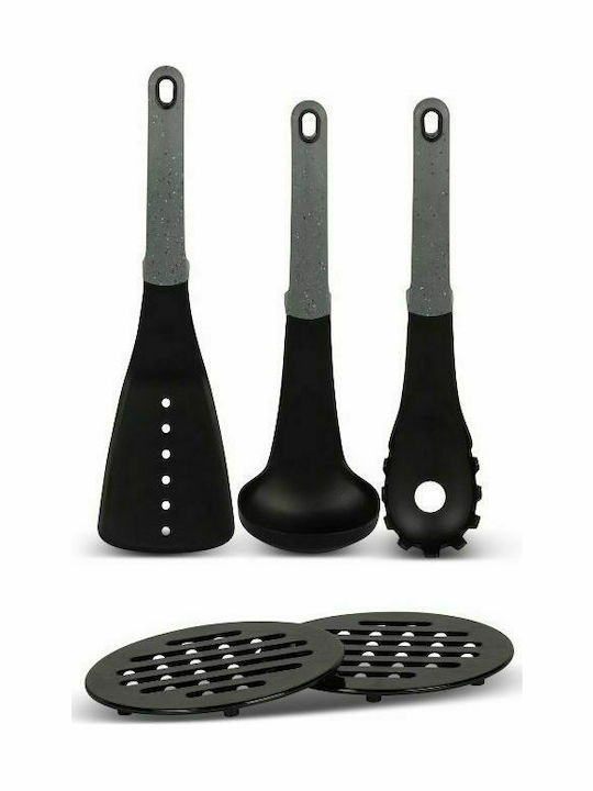 Edenberg Cookware Set of Aluminum with Stone Coating Grey 15pcs