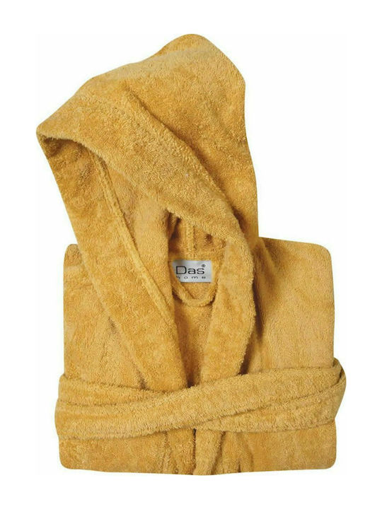 Das Home Kids Hooded Bathrobe Casual Yellow