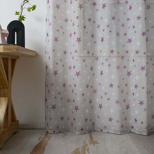 Beauty Home Kids Curtain with Grommet Tops Grey 280x280cm
