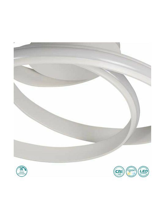 Wofi Tess Deckenleuchte 40cm Weiß mit Integrierter LED