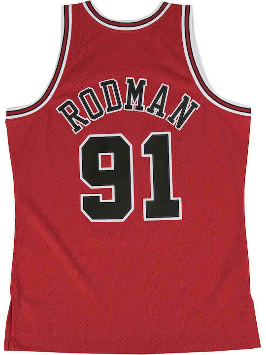 Mitchell & Ness Chicago Bulls Jersey Aussehen Basketball Dennis Rodman