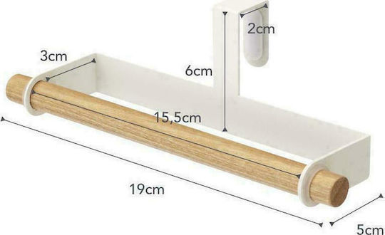 Yamazaki Tosca Schiene Badezimmer Einzel Wandmontage ​19x6cm Weiß