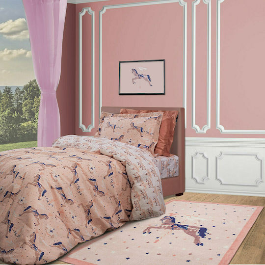 Greenwich Polo Club 3007 Детско килимче Еднорог Розов 150x200см