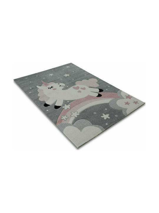 Newplan 1320 Kinder Teppich Einhorn Rosa 160x230cm Dicke 5mm