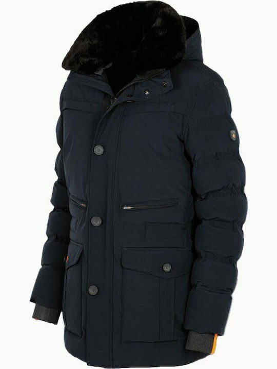 Casino Winter Jacke Puffer Marineblau