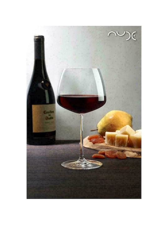 Espiel Nude Mirage Σετ Ποτήρια για Κόκκινο Κρασί από Γυαλί Κολωνάτα 570ml 6τμχ