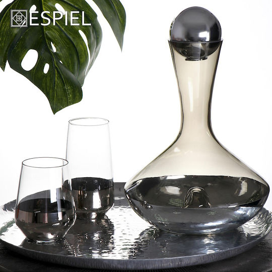 Espiel Allegra Whiskey Glass Glass Transparent Platinum 425ml
