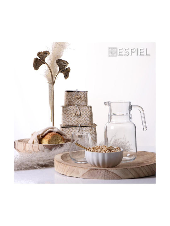 Espiel Hoop Κανάτα Σερβιρίσματος Γυάλινη 1500ml 6τμχ