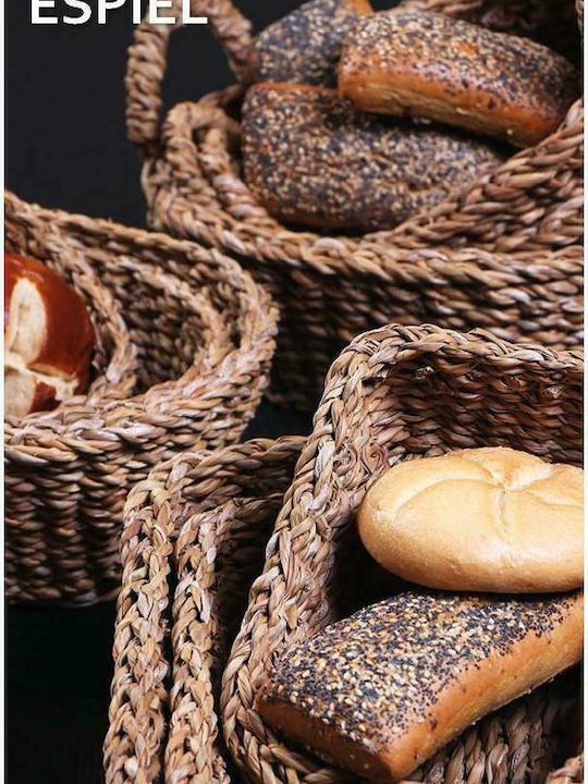 Espiel Bread Basket Wicker Brown 28x18x10cm